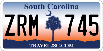 SC license plate ZRM745