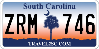 SC license plate ZRM746