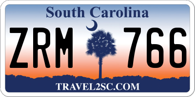 SC license plate ZRM766