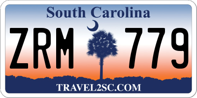 SC license plate ZRM779