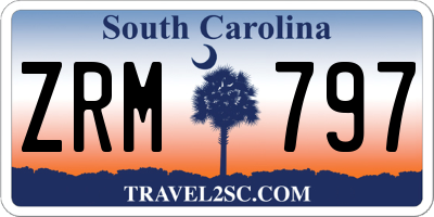 SC license plate ZRM797