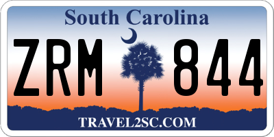 SC license plate ZRM844