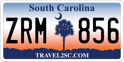 SC license plate ZRM856