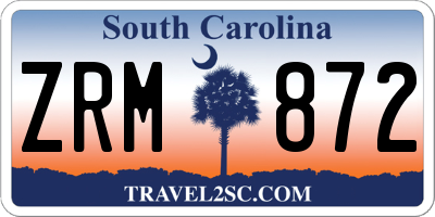 SC license plate ZRM872