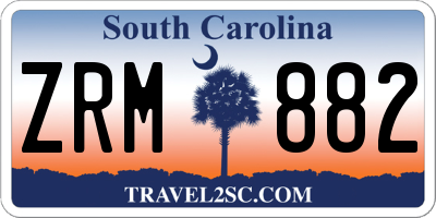 SC license plate ZRM882