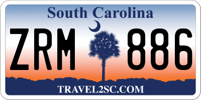 SC license plate ZRM886