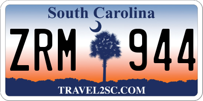 SC license plate ZRM944