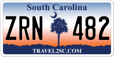 SC license plate ZRN482