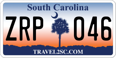 SC license plate ZRP046