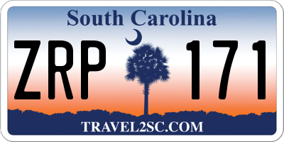 SC license plate ZRP171