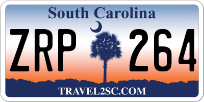 SC license plate ZRP264