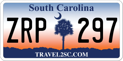 SC license plate ZRP297