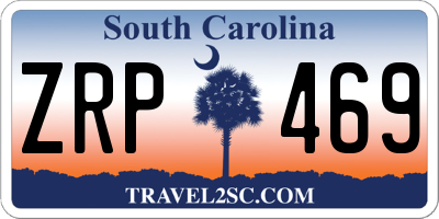 SC license plate ZRP469