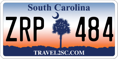SC license plate ZRP484