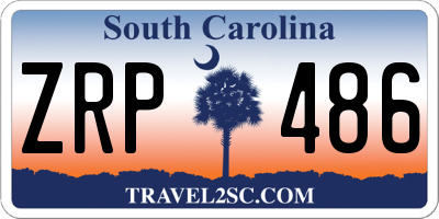 SC license plate ZRP486