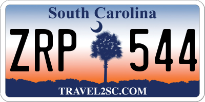 SC license plate ZRP544