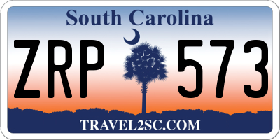SC license plate ZRP573