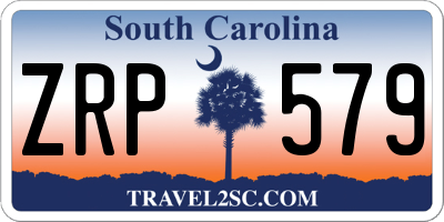 SC license plate ZRP579