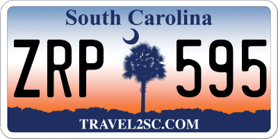 SC license plate ZRP595
