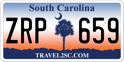 SC license plate ZRP659