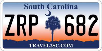 SC license plate ZRP682