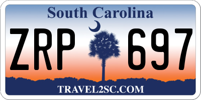 SC license plate ZRP697