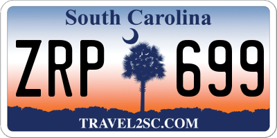 SC license plate ZRP699