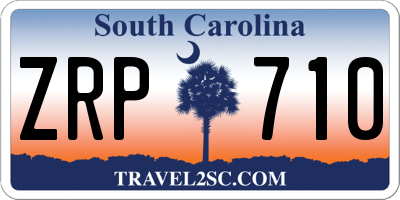 SC license plate ZRP710