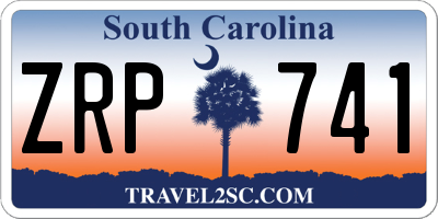 SC license plate ZRP741