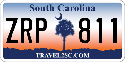 SC license plate ZRP811