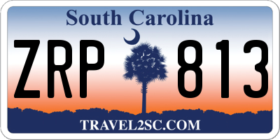 SC license plate ZRP813