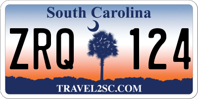 SC license plate ZRQ124