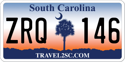 SC license plate ZRQ146