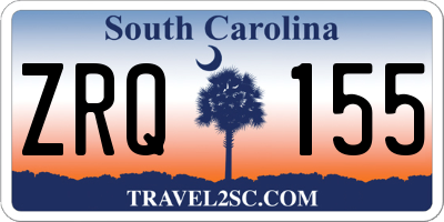 SC license plate ZRQ155