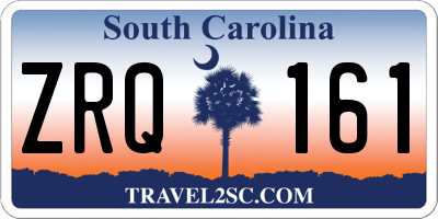 SC license plate ZRQ161