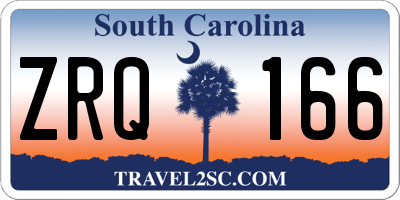 SC license plate ZRQ166
