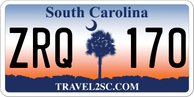 SC license plate ZRQ170