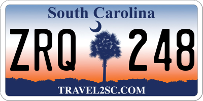 SC license plate ZRQ248