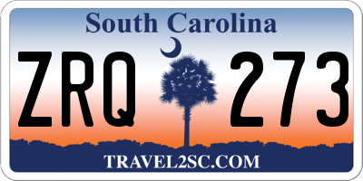 SC license plate ZRQ273