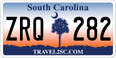 SC license plate ZRQ282