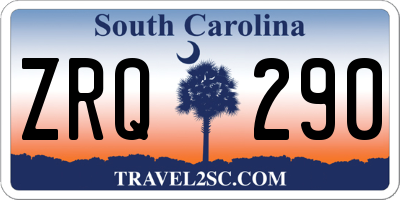 SC license plate ZRQ290