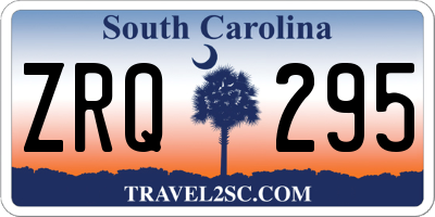 SC license plate ZRQ295