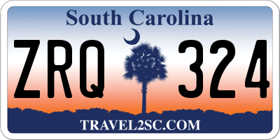 SC license plate ZRQ324
