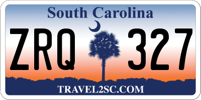 SC license plate ZRQ327