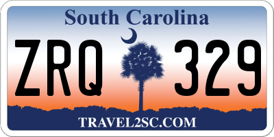 SC license plate ZRQ329