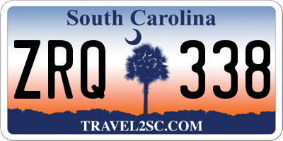 SC license plate ZRQ338