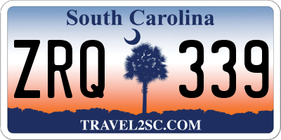 SC license plate ZRQ339