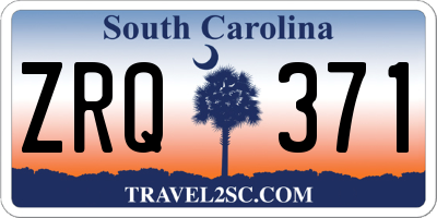 SC license plate ZRQ371