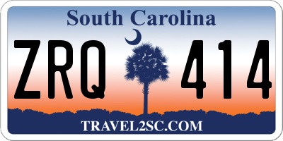 SC license plate ZRQ414