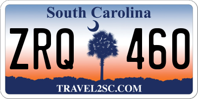 SC license plate ZRQ460